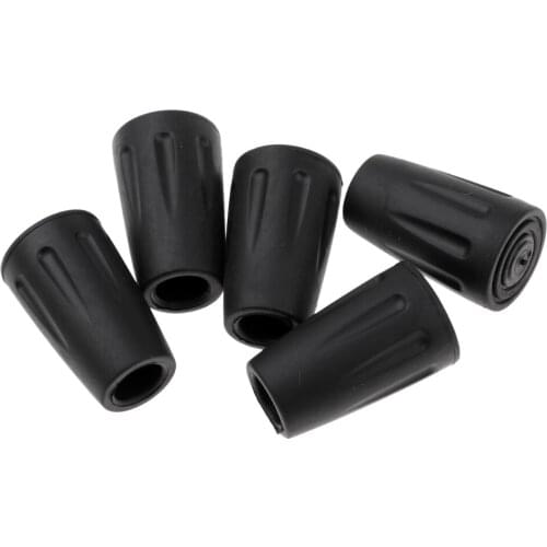 5pcs Pack Hiking Pole Replacement Tips Trekking Protector Walking Stick Head Protect