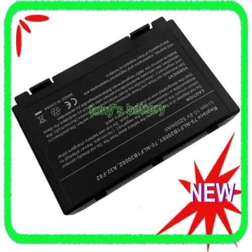 5200mAh A32-F82 Laptop battery for ASUS K50IJ K50ID K60IJ K70IJ K70IC X5C X5E X5J X8 X8B X8D X50 X70