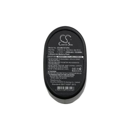Cameron Sino 2500mAh battery for MAKITA CL070 CL070D CL070DS CL070DZ CL072 CL072D CL072DS CL072DZ DF010 DF010D DF010DS DF010DSE