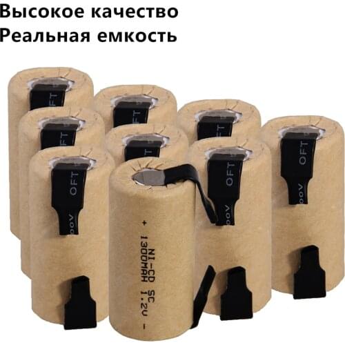 36 pcs SC battery 1.2V SUBC batteries rechargeable 1300mah flat top