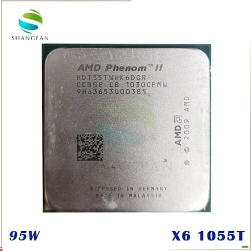 AMD Phenom X6 1055T X6-1055T 2.8GHz Six-Core CPU Processor HDT55TWFK6DGR 95W Socket AM3 938pin