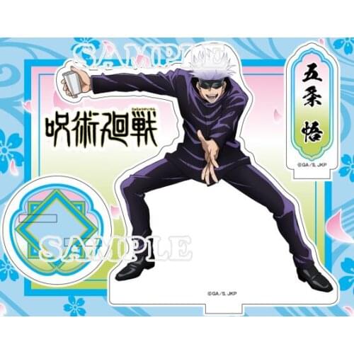 Anime Jujutsu Kaisen Rice Ball Theme Stand Model Plate Desktop Decor Kugisaki Nobara Itadori Yuji Gojo Satoru Inumaki Toge