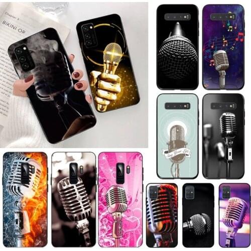 Music microphone Phone Case for Samsung S20 plus Ultra S6 S7 edge S8 S9 plus S10 5G lite 2020