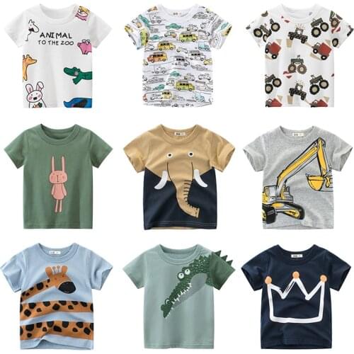 Childrens T-Shirt Children for Boys a Boy Girls Kids Kids Shirts Child Baby Toddler Cotton Cartoon Tee Tops Clothing Short