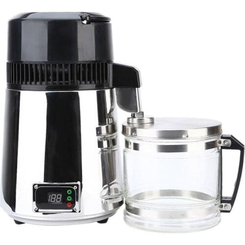 Pure Water Distiller 304 Stainless Steel Distilled Water Machine Dispenser Filter 4L Dental Distillation Purifier 110V 220V