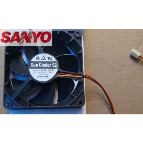 For Sanyo 9A0912G4031 9A0912G4061 DC 12V 0.39A 9025 server inverter cooling fan
