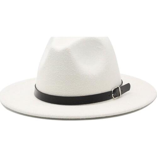 18 colors Winter Autumn Imitation Woolen Women Men Ladies Fedoras Top Jazz Hat European American Round Caps Bowler Hats 58-61cm