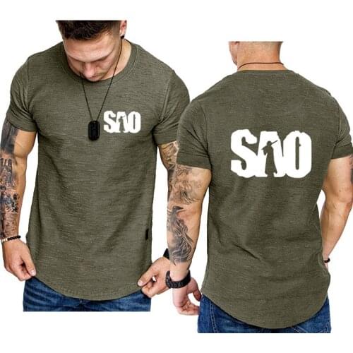 NEW Trend SAO Sword Art Online Anime Printing Oversized T-shirt short sleeve Breathable casual Mens tops high quality Male tee
