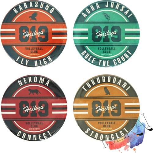 Haikyu!! Anime badge Fly High Rule The Court Connect Strongest Haikyuu Metal Badge Brooch Pin