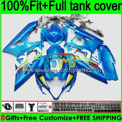 Injection For SUZUKI GSXR1000 K5 GSXR-1000 GSX R1000 98BS.0 GSX-R1000 GSXR 1000 CC 1000CC 05 06 2005 2006 Fairings Glossy blue