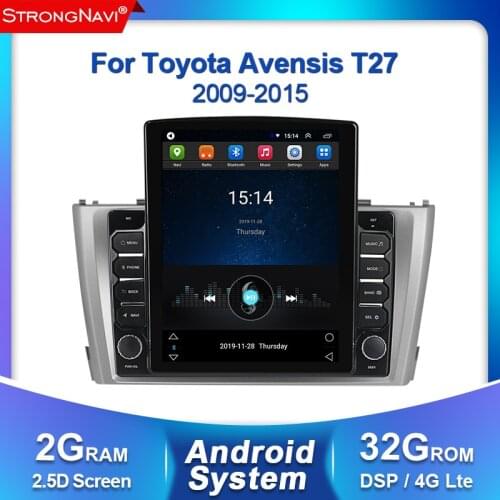 Android 2din 2G+32G DSP Car radio stereo Multimedia Headunit For Toyota T27 Avensis 2009-2015 Radio GPS Navigation Video Audio