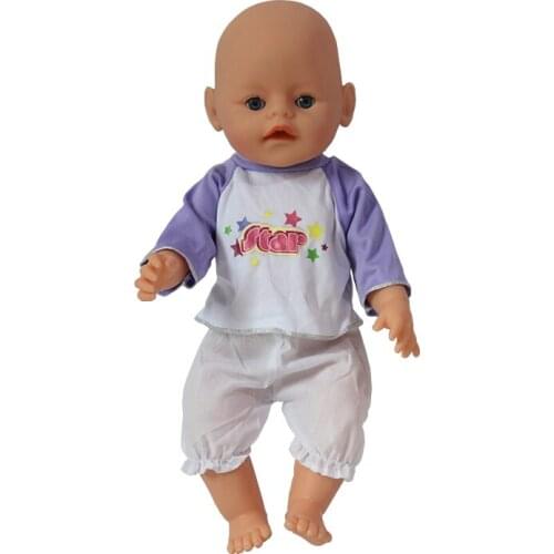 Fashion Clothes Suit Fit For 43cm Baby Doll 17 Inch Dolls Clothes 046