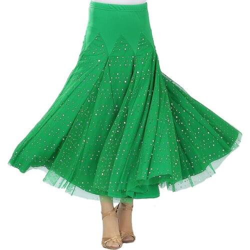 New Modern Sequined Ballroom Dance Waltz Skirt Standard Dance Dress for Women Ballroom Dance Competition Dresses