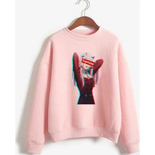 DARLING in the FRANXX Clothes Sweatshirt Personality Zerotwo Bar Buddy Sweatshirt Hoodie Men Women Hoodie Unisex Street Style