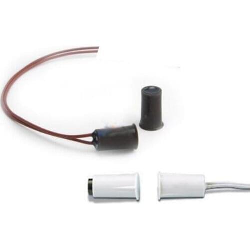 Wired Door Window Sensor Recessed Magnetic Contacts Security Reed Switch Alarm For Home Security Alarm White Hot Sale
