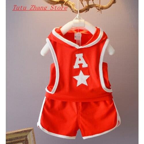 2021 Good Sale Summer Childrens Two-piece set Cotton Suit Children Set Childrens Clothing Bebes Set Girls Boys Clothing Sets