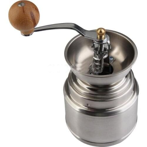 Handmade Handy Spice Coffee Bean Pepper Grinder Stainless Steel Grinder with Ceramic Core Coffee maker(105)