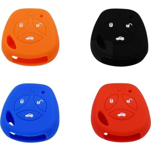 3 Buttons Silicone Key Cover Case Cap Automobiles Accessories for Lada Kilina Priora Granta Vesta Sedan Sport XRay Largus