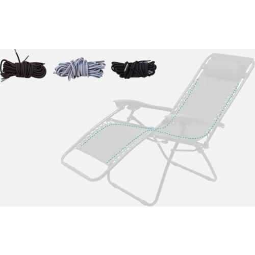 Folding Rope Chair Elastic Recliner Rope Replacement Universal Lace Lounger For Garden Beach Relax