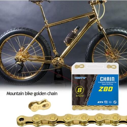 Bike Chain Electroplated Anti-rust Variable Speed Links Chain Speed 6/7/8 S| 9 S| 10 S| 11 S Hollow Bicycle Chain Mountain Road