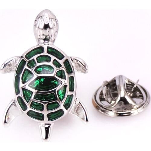 High end mens Brooch new badge animal shape Brooch Pin green turtle Brooch mens Wedding Shirt jewelry accessories pin gift