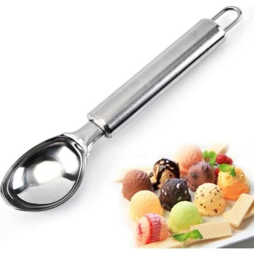 High Quality Stainless Steel Ice Cream Spoon Scoop Fruit Ice Ball Maker Candy Bar Kitchen Accessories