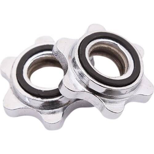 2pcs 25mm Spinlock Collars Dumbbell Screw Clamps Dumbbell Bar Spinlock for Barbell weight lifting Home Sport Workout Accessories