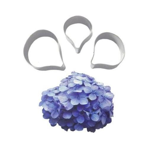 3PCS Petal Flowers Shape Stainless Steel For Cake Cupcake Decorating,Cookie Cutter,Fondant Cake Tools