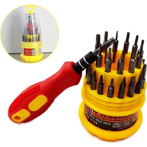 31 in 1 Screwdriver Set Precision Handle Screwdriver set Mobile Phone Repair Kit Tool Slotted Phillips Screwdriver Torx Hex Scre