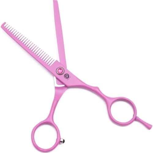 5.5 Red Professional Hairdressing Hair Scissors Y1223 Barber Salon Cutting Tools Thinning Shears