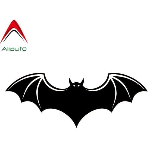 Aliauto Bat Pattern Vivid Decorative Car Stickers Vinyl Reflective Waterproof Sunscreen Body Decal Black/Silver,15cm*6cm