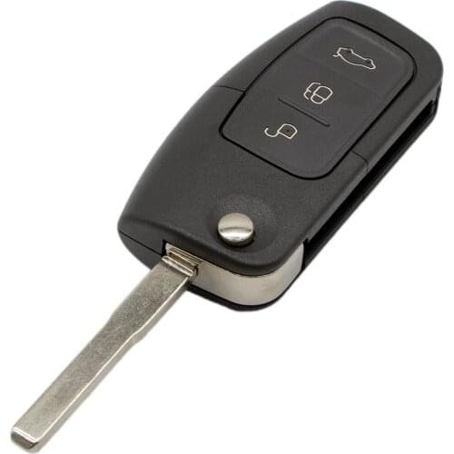 WhatsKey 3 Button Folding Flip Remote Key Shell Fob Case For Ford Focus 2 3 Mondeo Fiesta C Max Ka Galaxy Kuga Escape