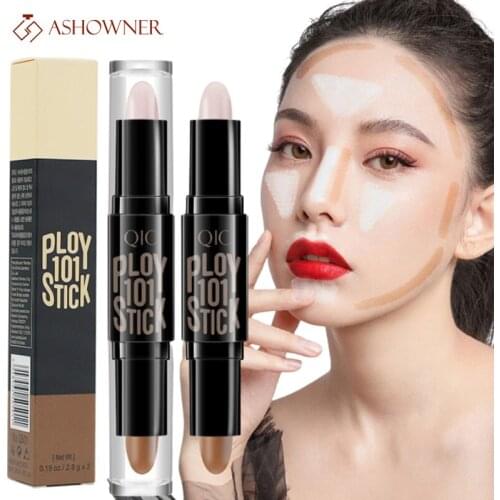 Double-head V Face Contour Stick High-light Shadow Concealer Pen Waterproof And Sweatproof Long-lasting Cosmetic Makeup
