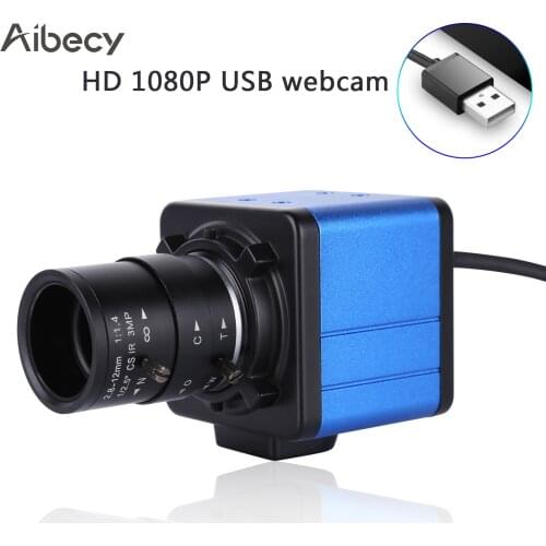 1080P HD Camera Computer Camera Webcam 2 Megapixels 5X Optical Zoom 155 Degree Wide Viewing with Microphone