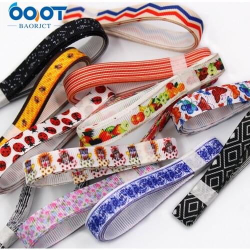 10 Style Mix 3/8"(10MM) 10Yards Cartoon Printed Grosgrain Ribbon Festival Party Material Gift Wrap DIY Handmade 201228-1