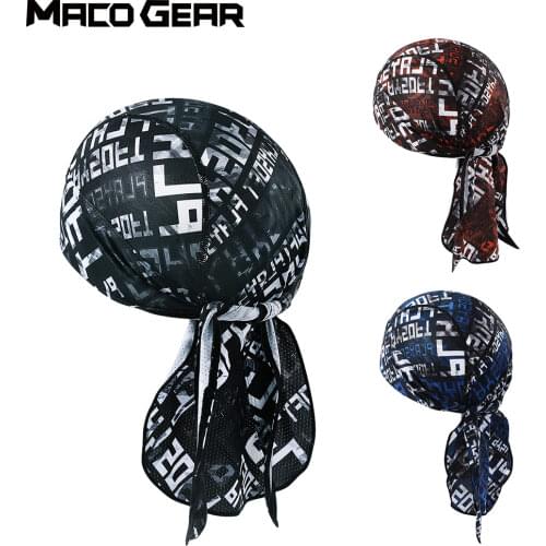 6 Colors Summer Pirate Hat Sport Running Beanie Riding Hat Fishing Bike Cap Baseball Head Scarf Soft Cycling Headdress Men Women