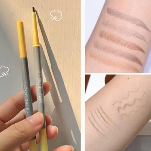Extremely Fine Eyebrow Pencil Fine Sketch Brow Paint Tattoo Pen Microblading Double Ended Waterproof Lasting Makeup Cosmetics