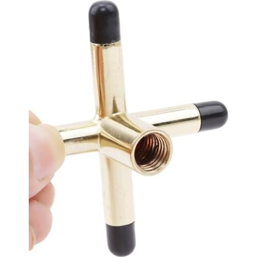 Hot Metal Copper Plating Stick Durable Anti-slip Billiards Snooker Pool Cue Rest Bridge Head Holder Pool Cue Accessory 6 Styles