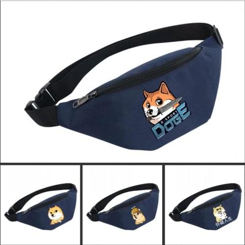 Waist Bag women Belt Waterproof Chest Handbag Unisex Fanny Pack Ladies Waist Pack Belly Bags For doge