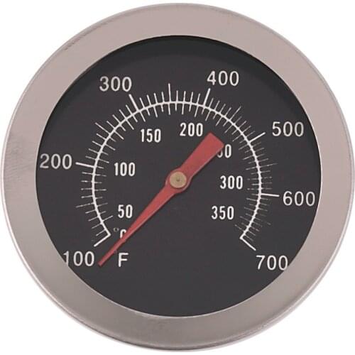 Stainless Steel Oven Thermometers BBQ Smoker Pit Grill Bimetallic thermometer Temp Gauge with Dual Gage 500 Degree Cooking Tools