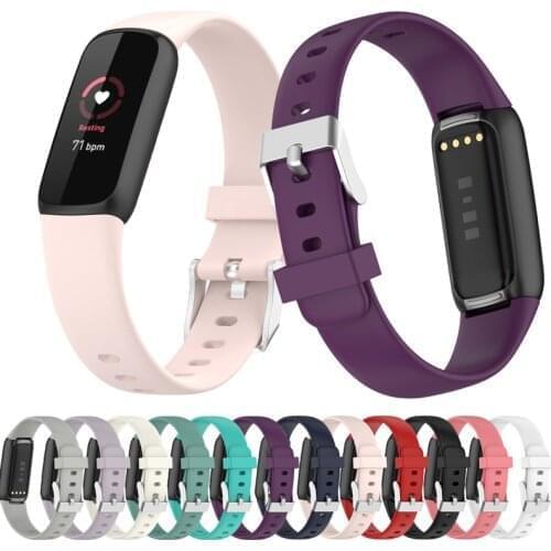 Replacement Soft Silicone Wrist Strap For Fitbit Luxe Band Smart Watch Accessories For Fitbit Luxe Smart Wristband Strap Bands