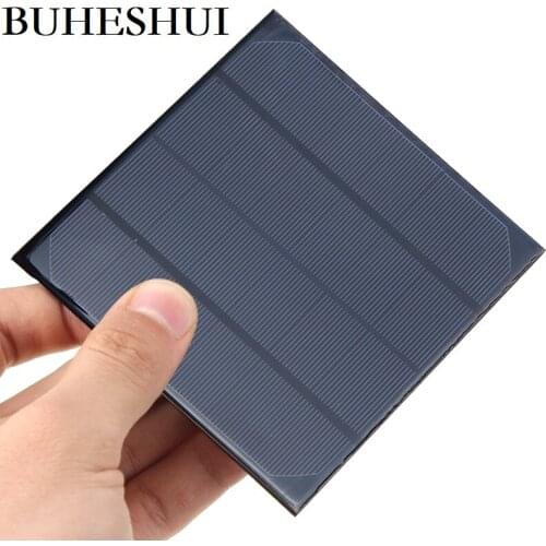 BUHESHUI 3W 6V Monocrystalline Mini Solar Panel DIY Solar Panel Chargr For 3.7V Battery Study 132*132MM Wholesale 500pcs
