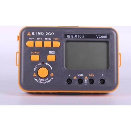 VC60B Original Digital Intelligent Insulation Tester AC Voltage