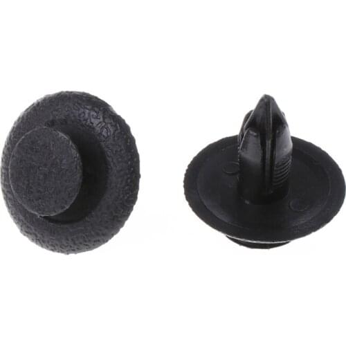 50 Pcs Black Car Door Fastener Panel Clips 6mm Hole For Mazda