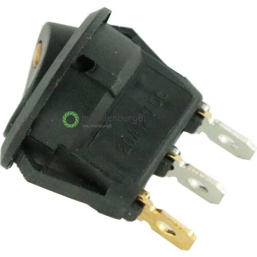 2 pcs. 12V LED Yellow Light Dot Auto Boat Round Rocker ON-OFF Toggle Switch