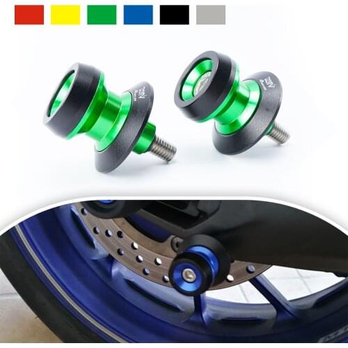 8MM Motorcycle Swingarm Spool Sliders For Kawasaki ZX-6R Ninja 636 ZX-10R Z1000 Z650 Ninja650 Z900 Z900RS Ninja 400