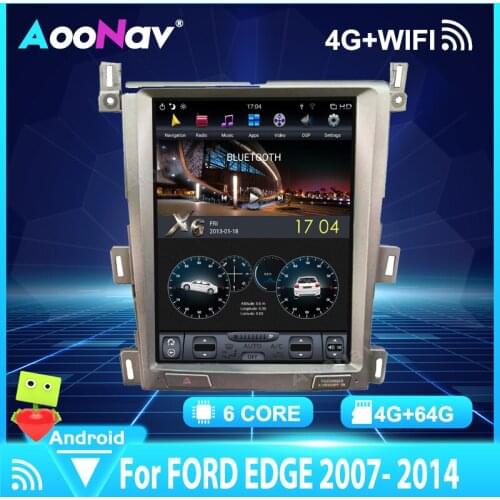 Tesla Screen Android Car Radio player For FORD EDGE 2007-2011 2012 2013 2014 Stereo Receiver DSP Carplay autoradio multimedia