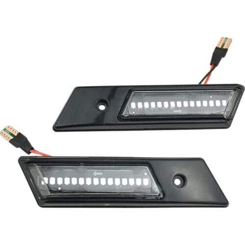 Car Amber LED Dynamic Side Marker Light Turn Signal Indicator for -BMW 3 Series E36 5 Series E34 7 Series E32