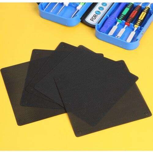 Computer PC Cooler Cover 120mm Black Mesh PVC Chassis Case Fan Dust Filter Kit for Household Computer Safety Parts