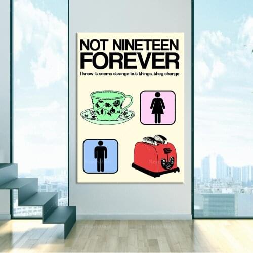 NOT NINETEEN FOREVER / Bande / Affiche / Impression of modern home decoration posters, wall art canvas painting pictures